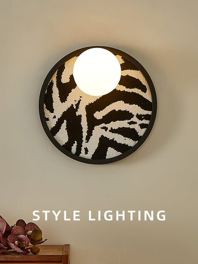 Sytala Premium Nordic Art Orbit Fabric Wall Light