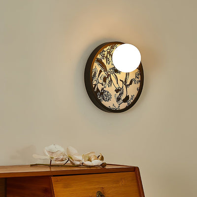 Sytala Premium Nordic Art Orbit Fabric Wall Light