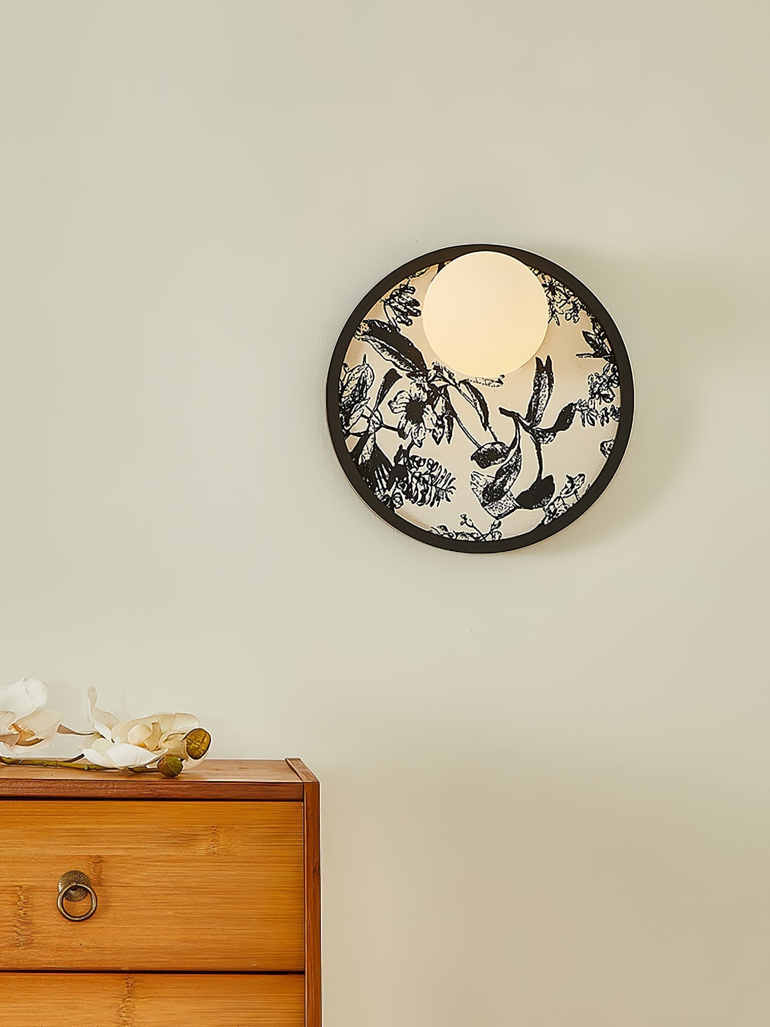Sytala Premium Nordic Art Orbit Fabric Wall Light