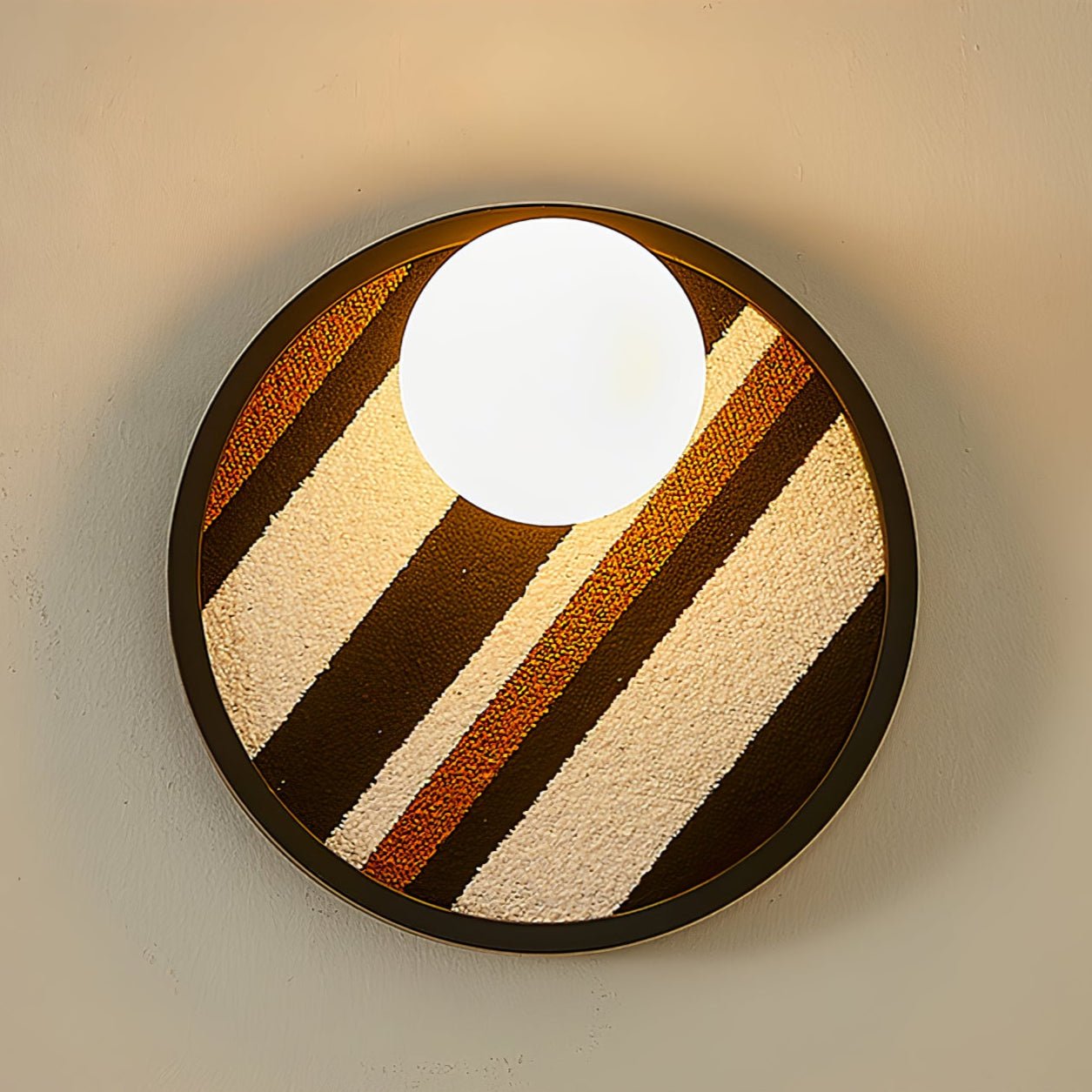 Sytala Premium Nordic Art Orbit Fabric Wall Light