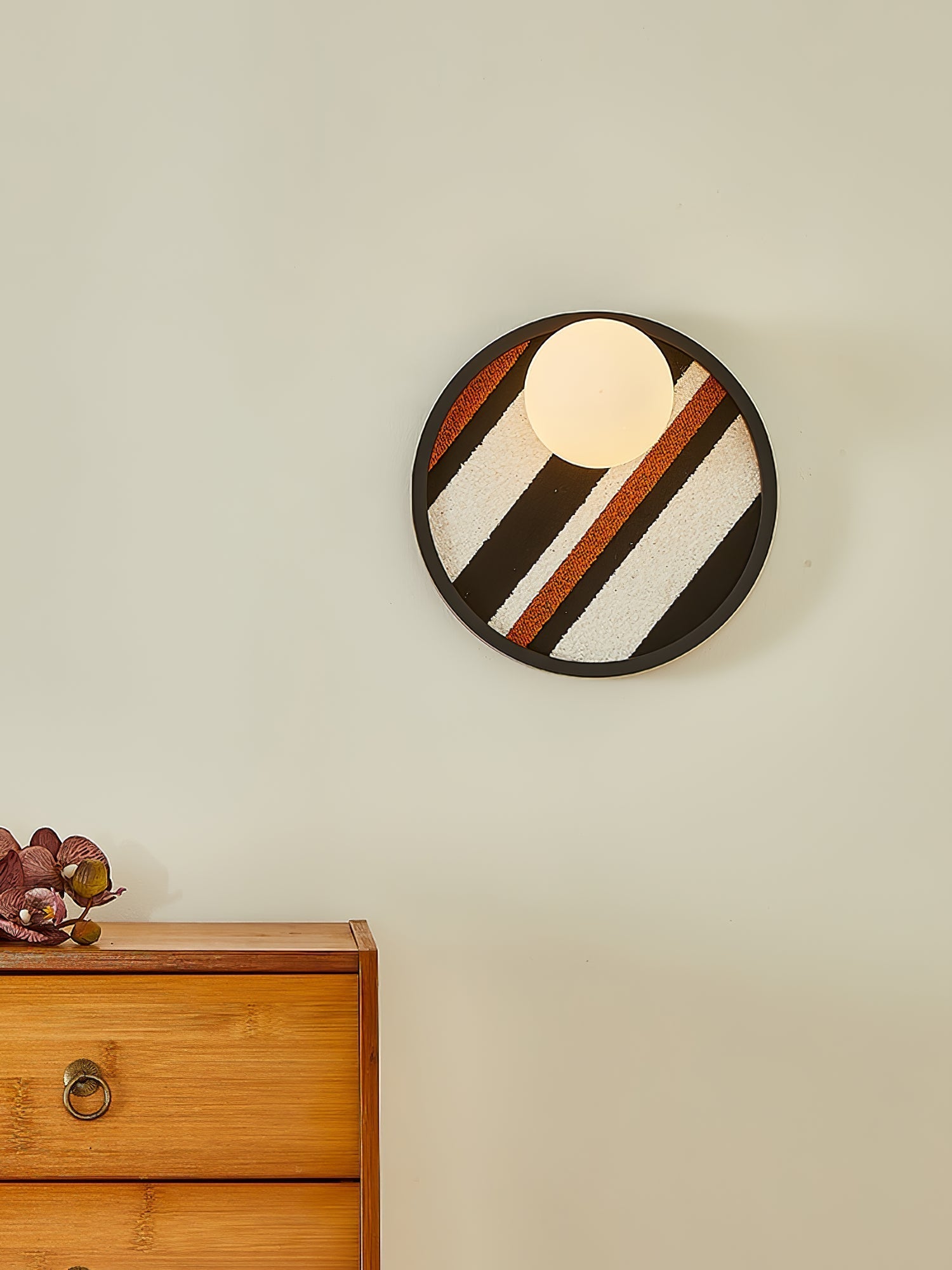 Sytala Premium Nordic Art Orbit Fabric Wall Light