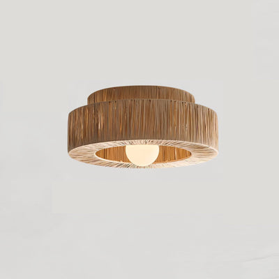 Ilthean Natural Straw Art Ceiling Lamp