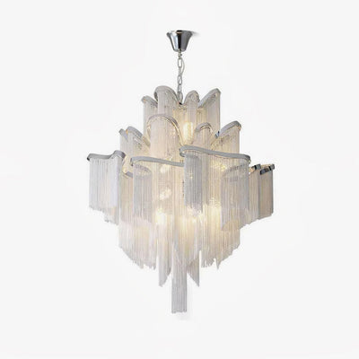 Lustra Pendant Lamp Stream Chain Nickel