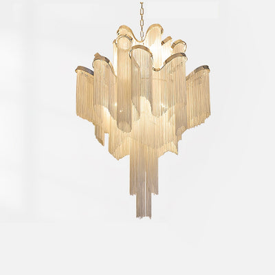 Lustra Pendant Lamp Stream Chain Nickel