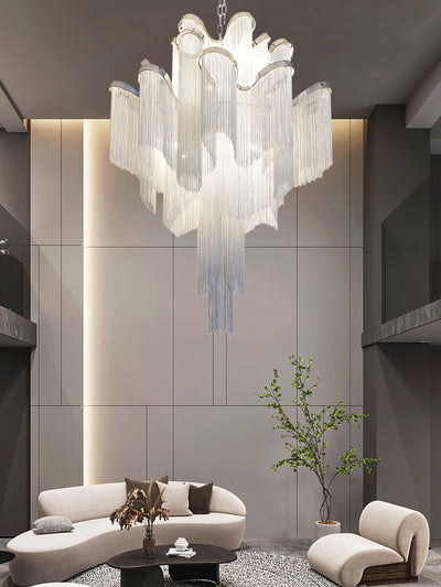 Lustra Pendant Lamp Stream Chain Nickel