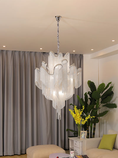 Lustra Pendant Lamp Stream Chain Nickel