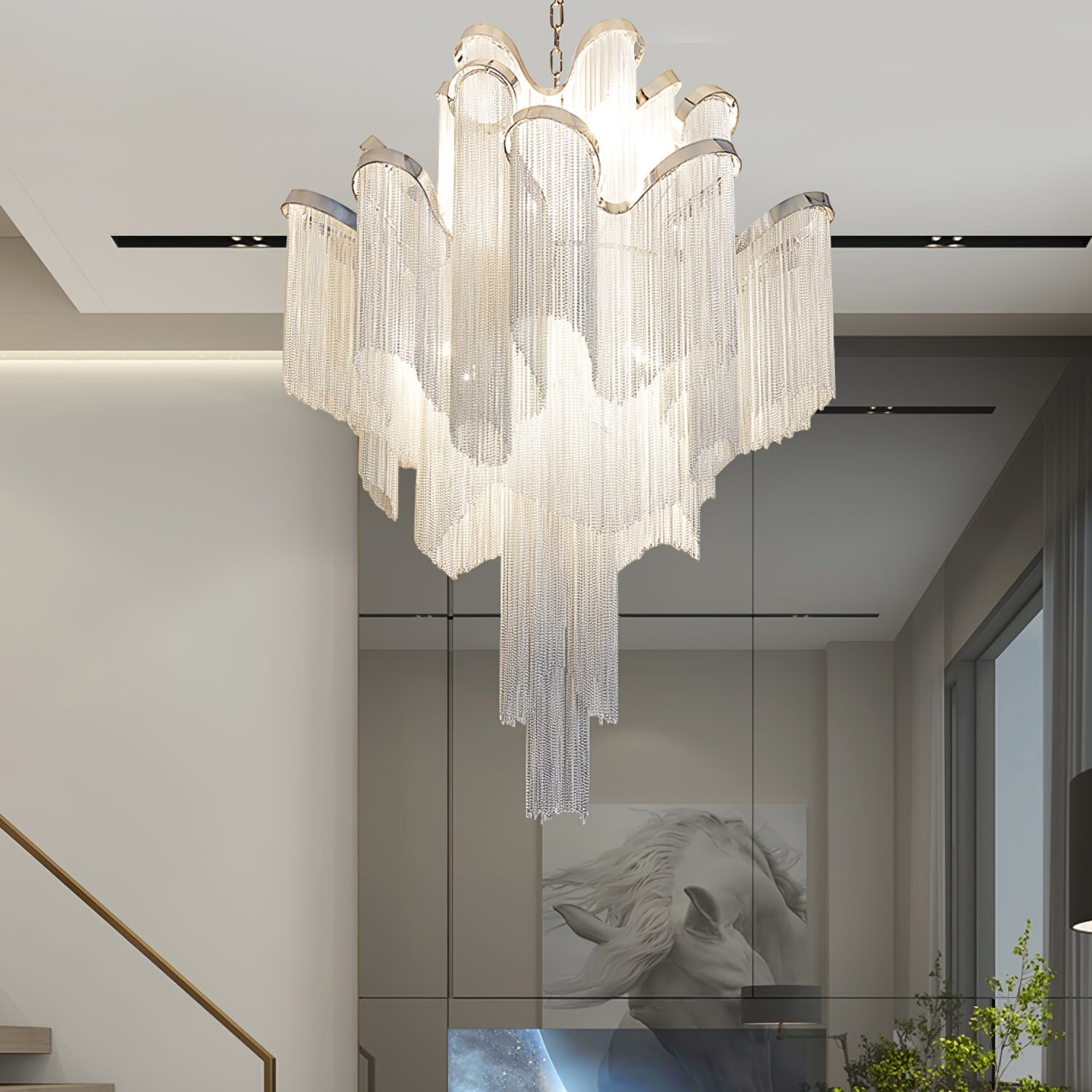 Noririne Stream Chain Chandelier