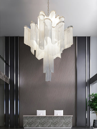 Lustra Pendant Lamp Stream Chain Nickel