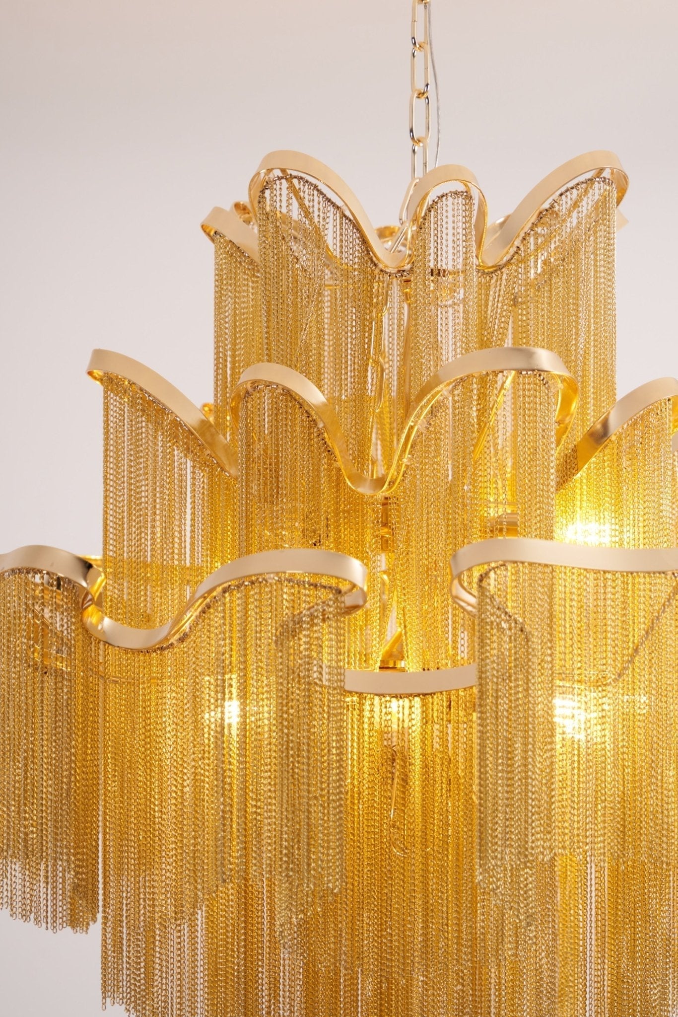 Lustra Pendant Lamp Stream Chain Nickel