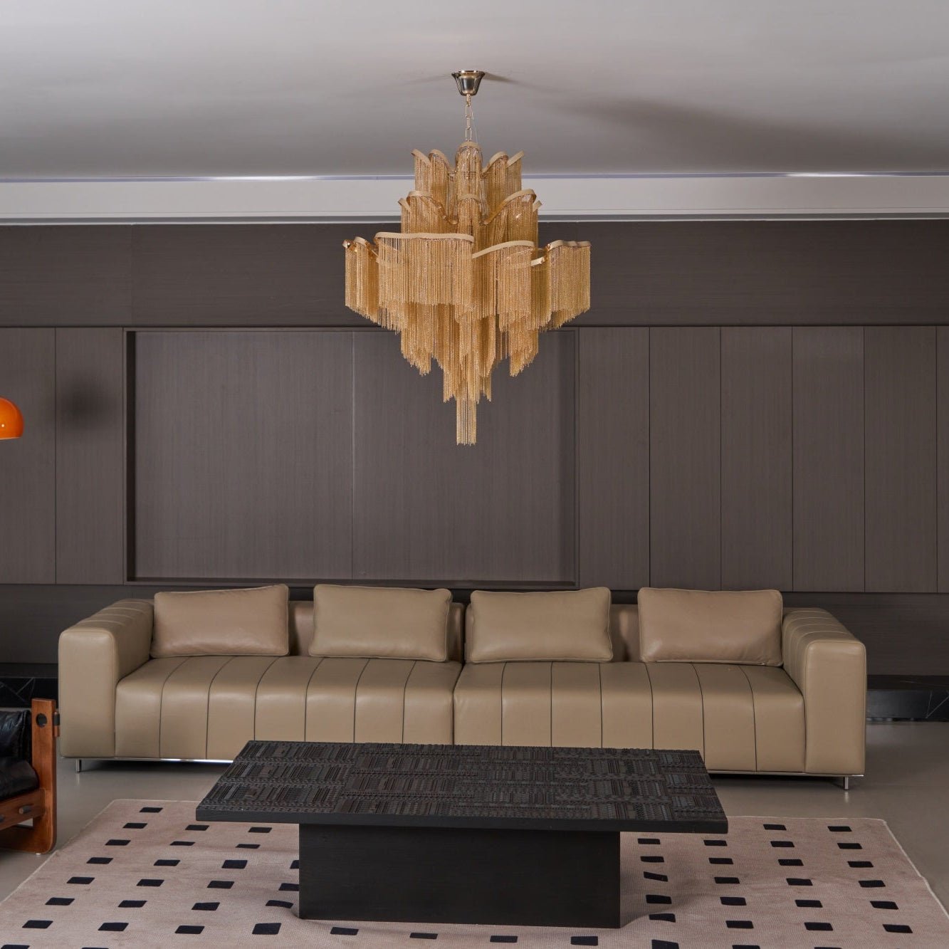 Lustra Pendant Lamp Stream Chain Nickel