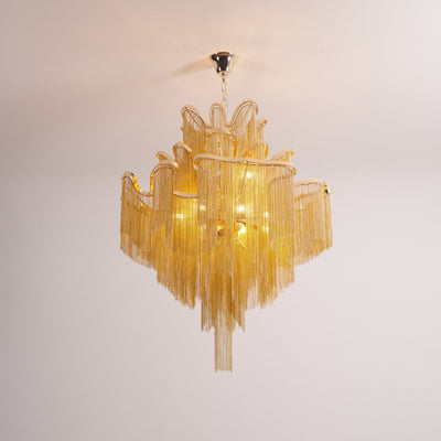 Lustra Pendant Lamp Stream Chain Nickel