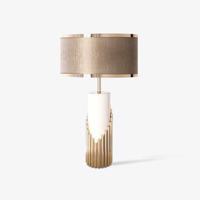 Teldes Marble Fabric Table Lamp