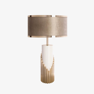 Teldes Marble Fabric Table Lamp