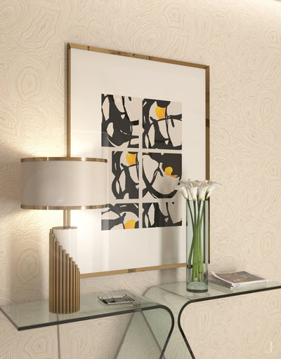 Teldes Marble Fabric Table Lamp