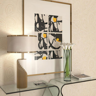 Teldes Marble Fabric Table Lamp