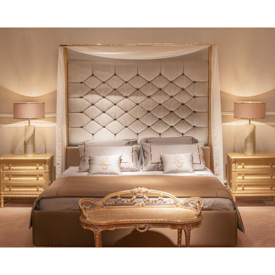 Teldes Marble Fabric Table Lamp