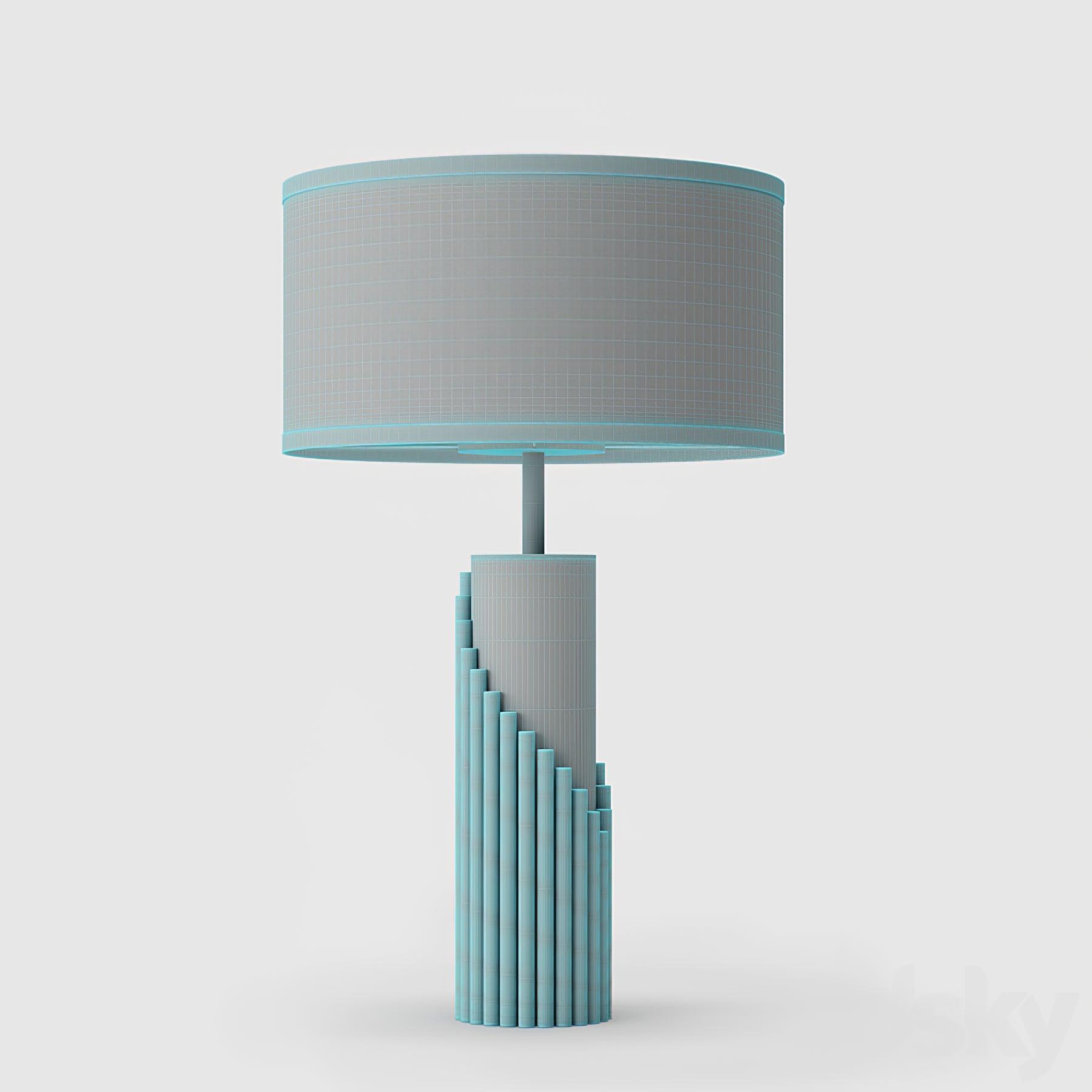 Teldes Marble Fabric Table Lamp