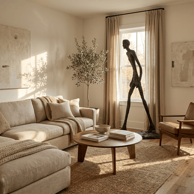 Avenerena Striding Figure Sculpture