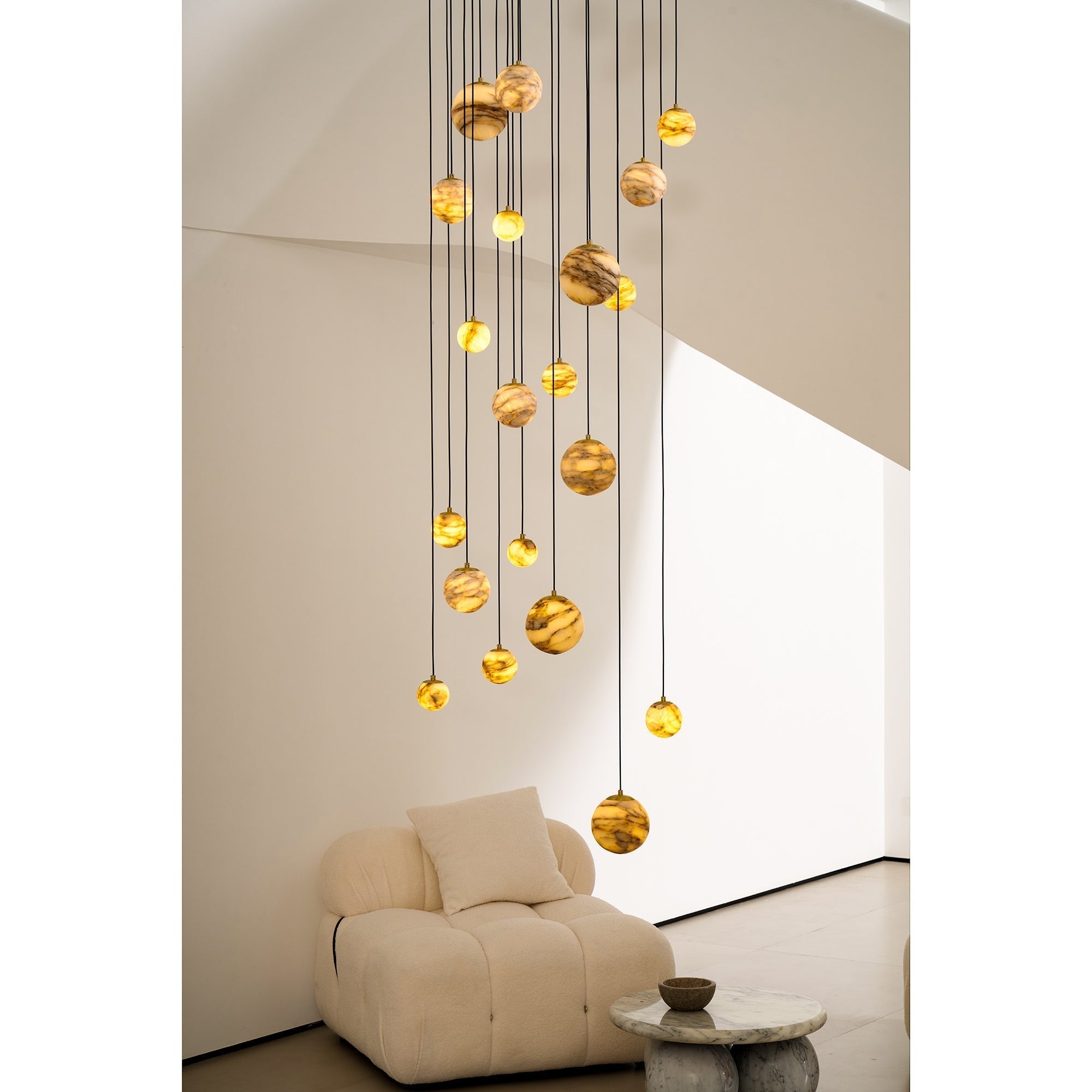 Nivinian Alabaster Chandelier