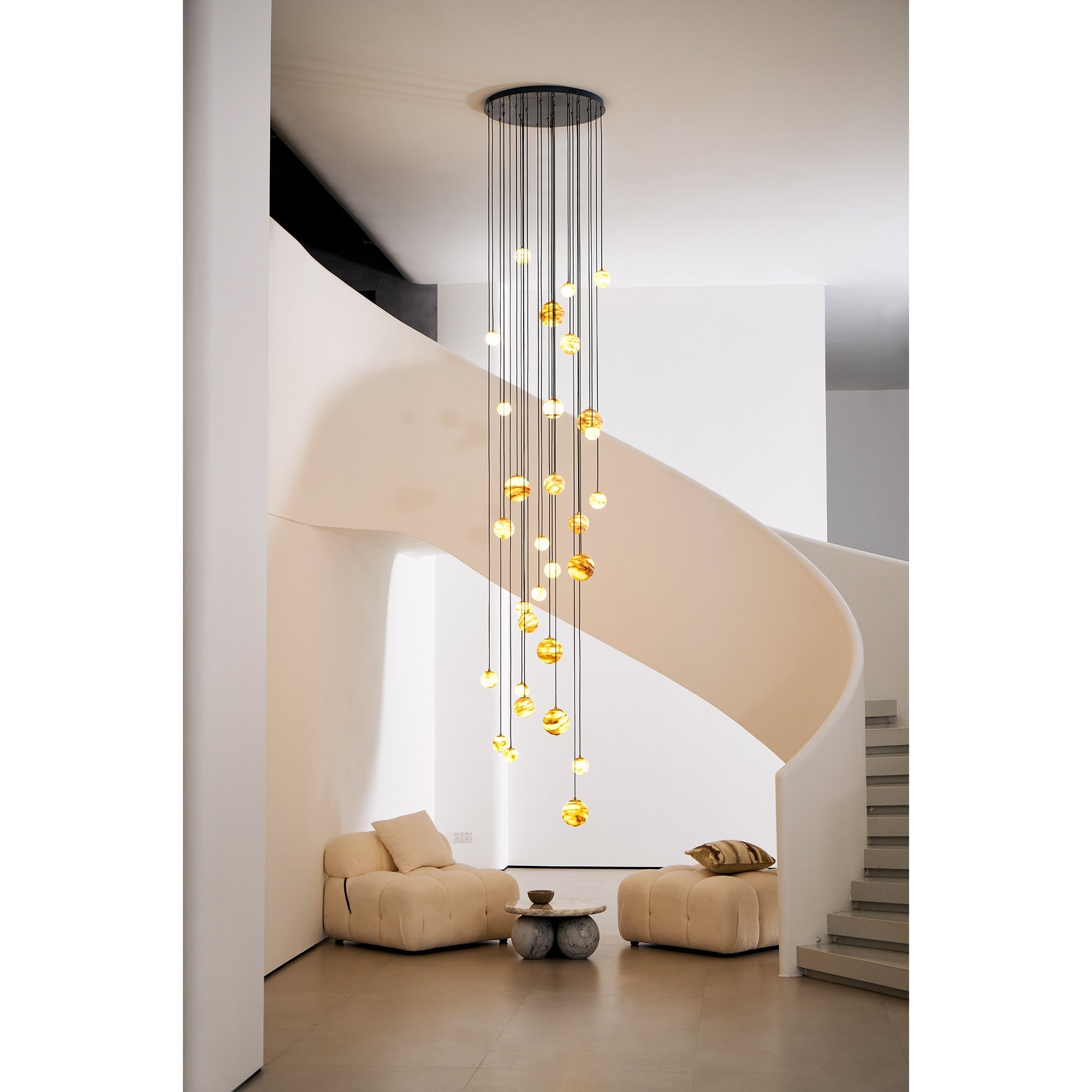 Nivinian Alabaster Chandelier