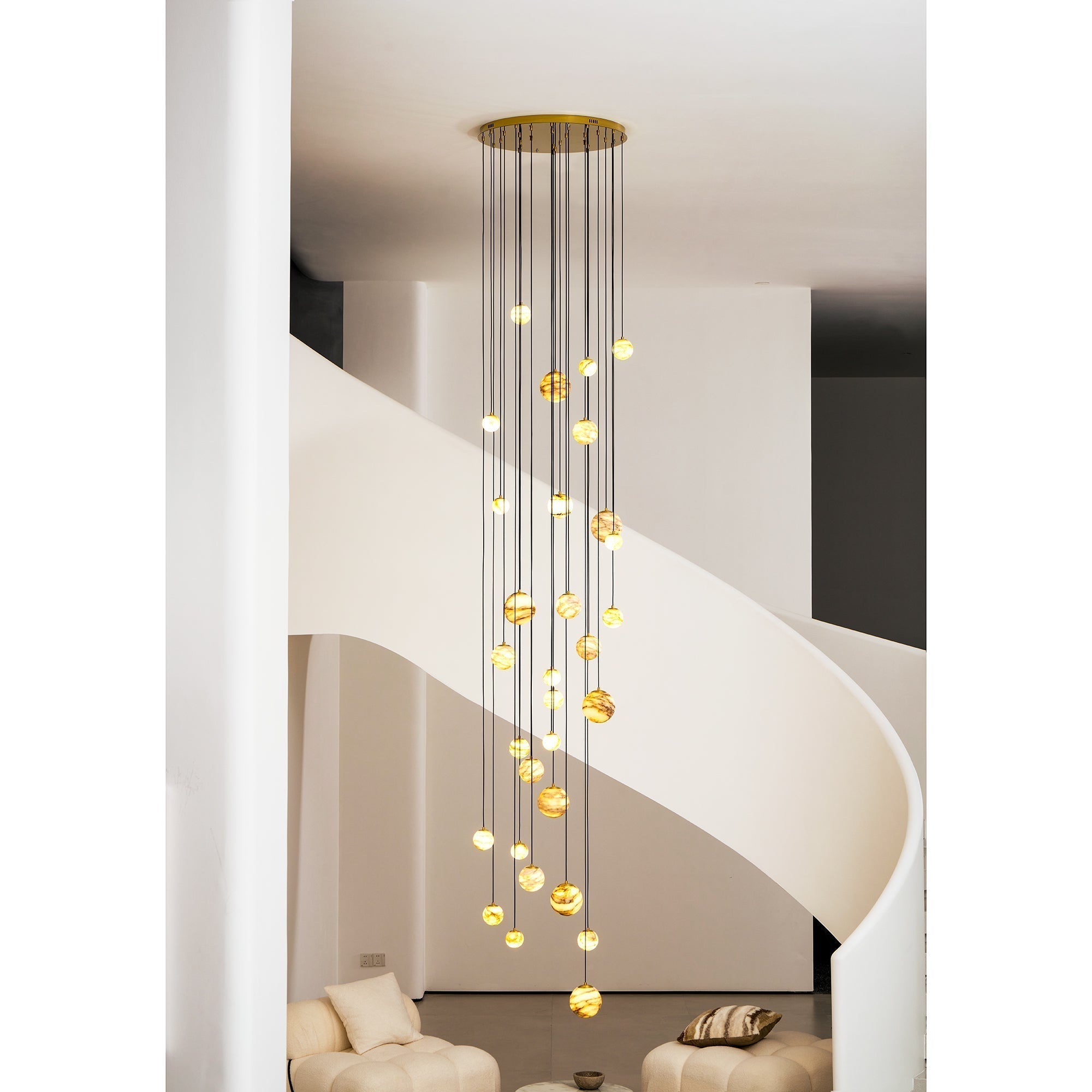 Nivinian Alabaster Chandelier