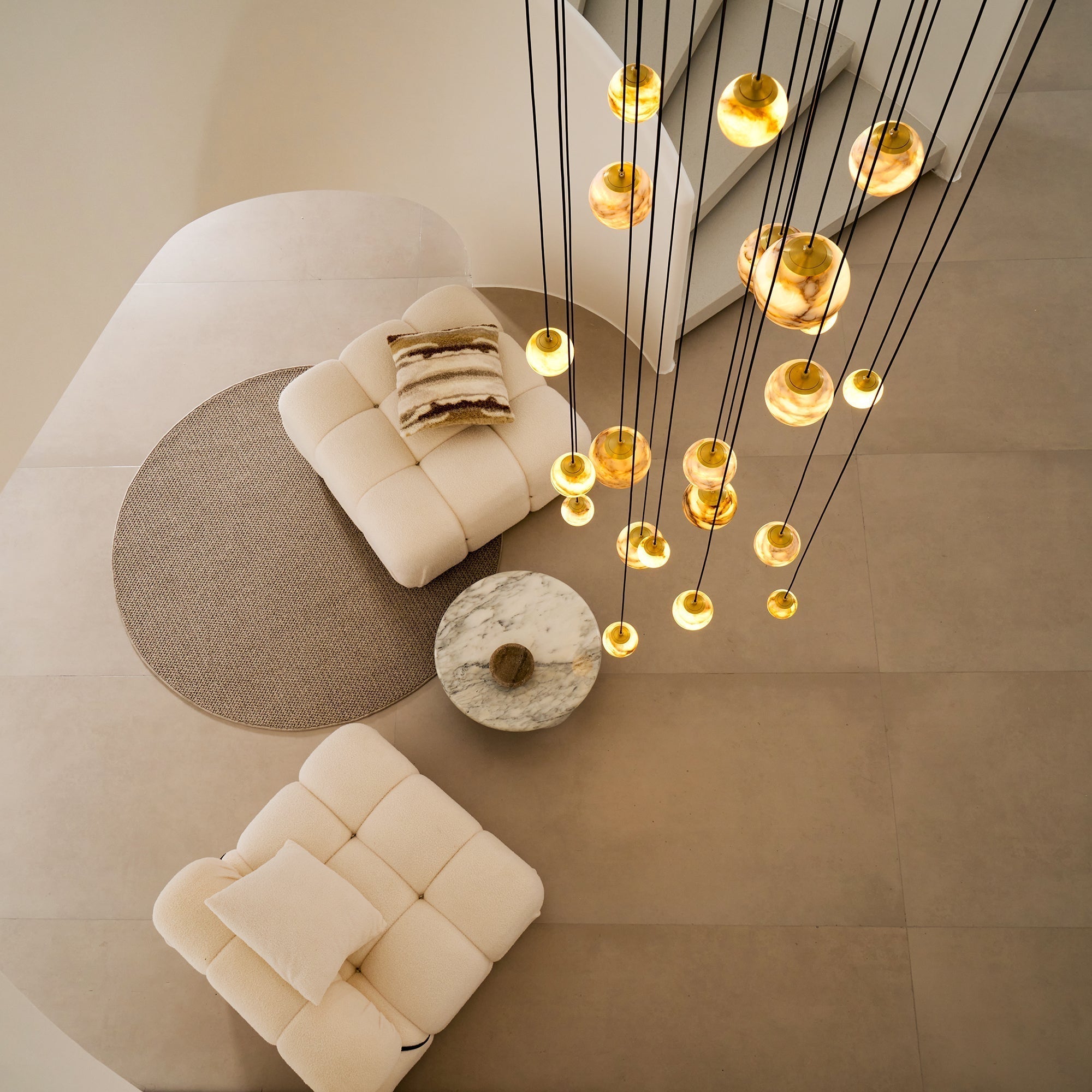 Nivinian Alabaster Chandelier