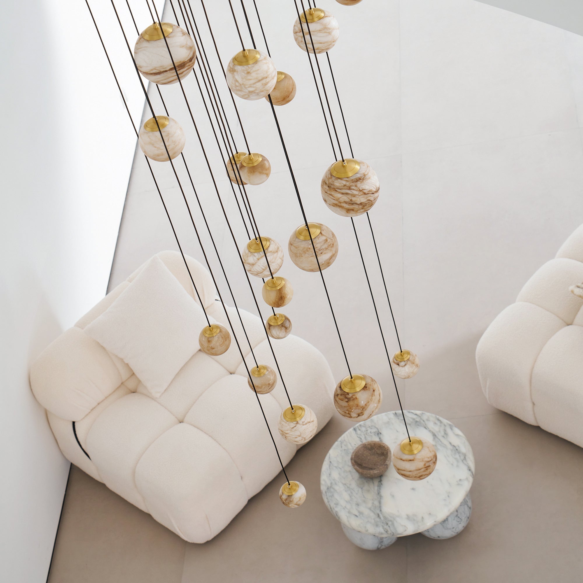 Nivinian Alabaster Chandelier