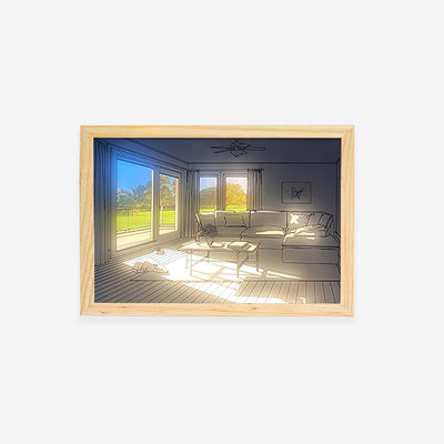 Sunbathing Mural Art Lamp