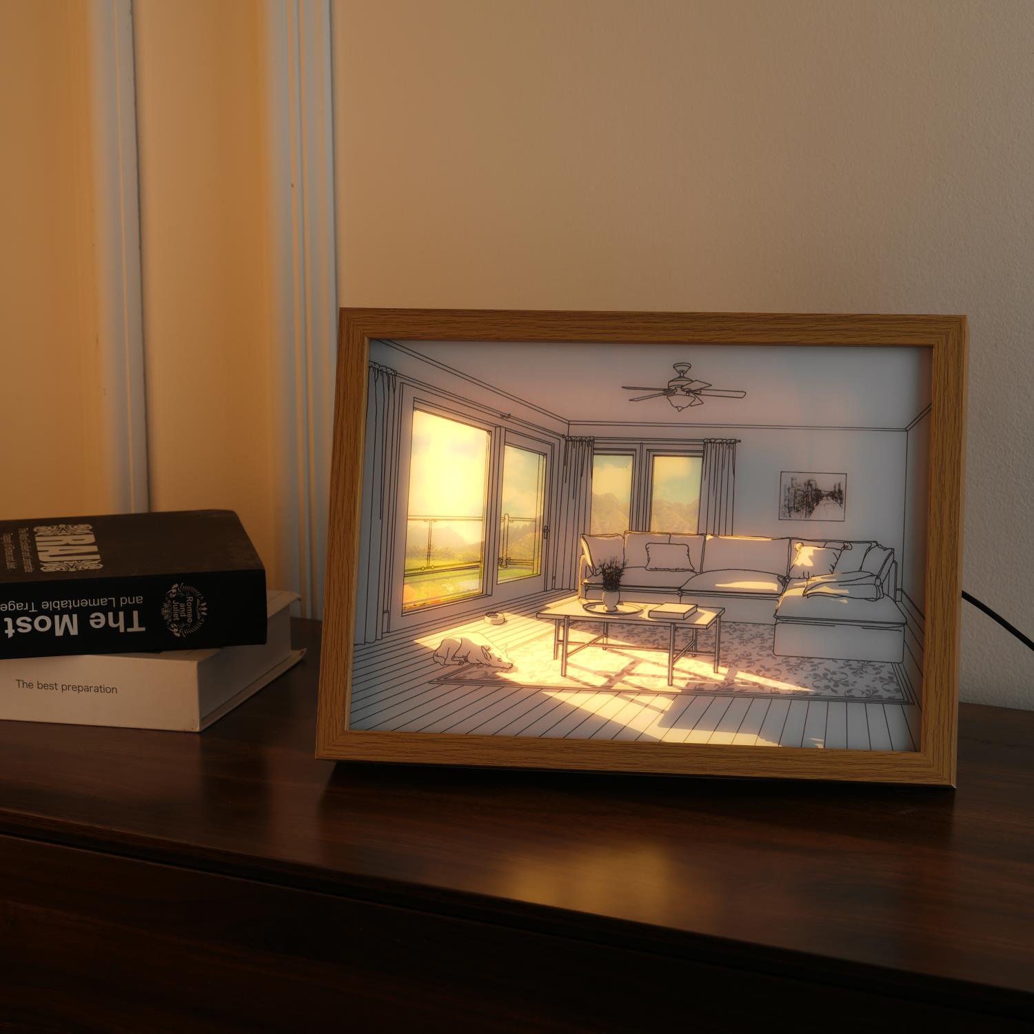 Sunbathing Mural Art Lamp
