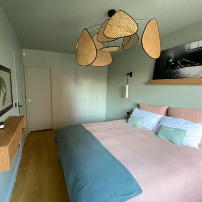 Ariinora Pendant Light Rattan Swag Industrial