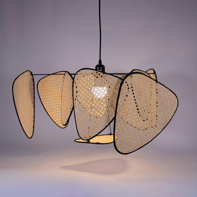 Ariinora Pendant Light Rattan Swag Industrial