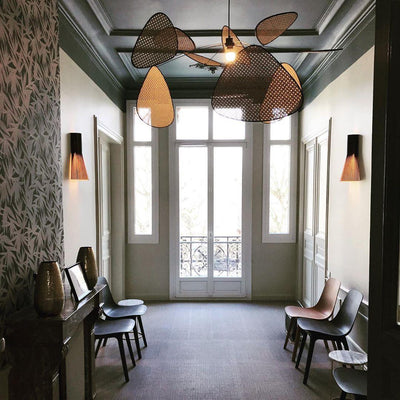 Ariinora Pendant Light Rattan Swag Industrial