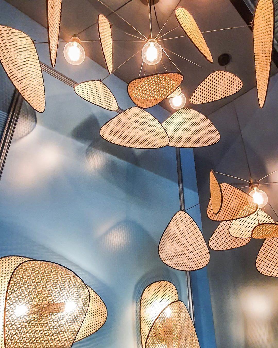 Ariinora Pendant Light Rattan Swag Industrial
