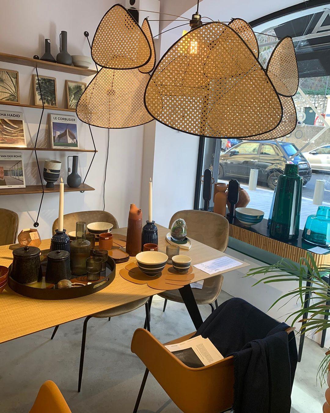 Ariinora Pendant Light Rattan Swag Industrial