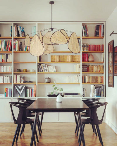 Ariinora Pendant Light Rattan Swag Industrial