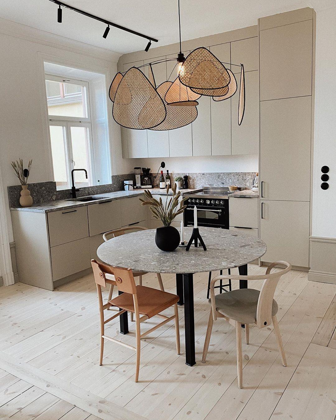 Ariinora Pendant Light Rattan Swag Industrial