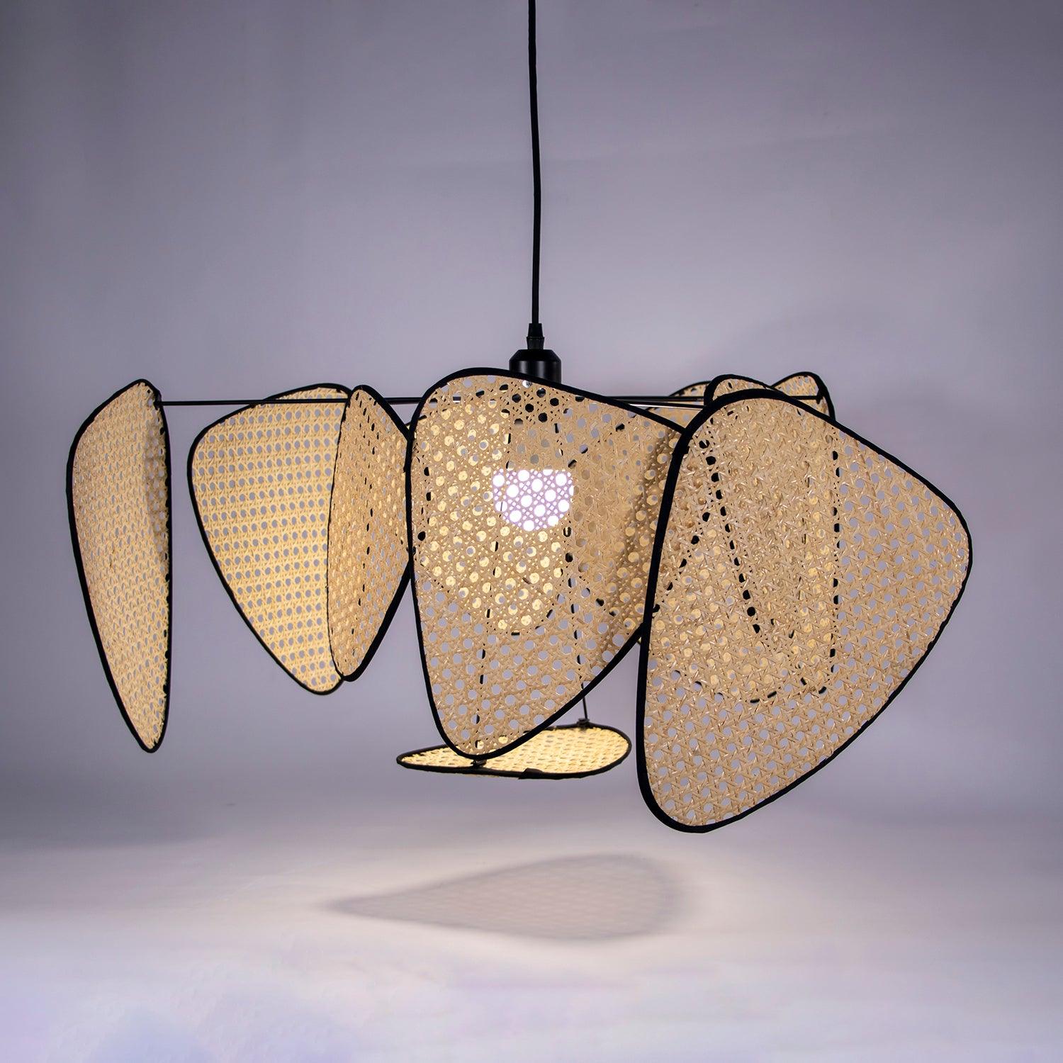 Ariinora Pendant Light Rattan Swag Industrial