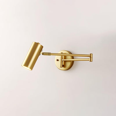 Auraelle Wall Sconce Brass Swing Arm Adjustable