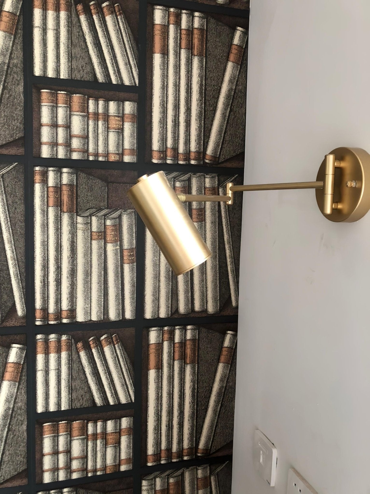Auraelle Wall Sconce Brass Swing Arm Adjustable