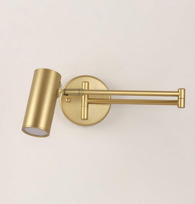 Auraelle Wall Sconce Brass Swing Arm Adjustable