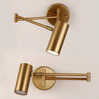 Auraelle Wall Sconce Brass Swing Arm Adjustable