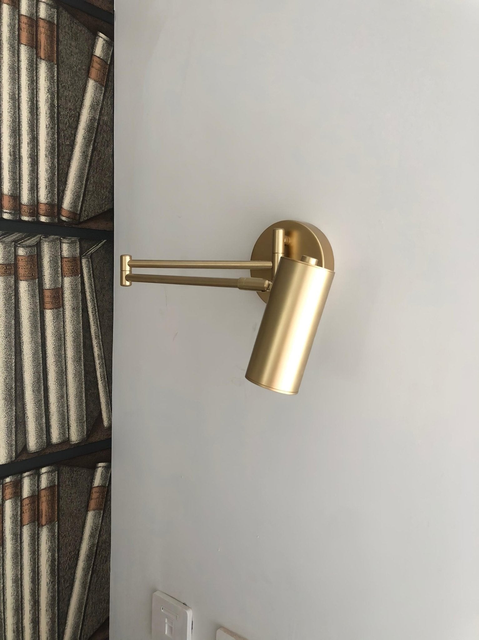 Auraelle Wall Sconce Brass Swing Arm Adjustable