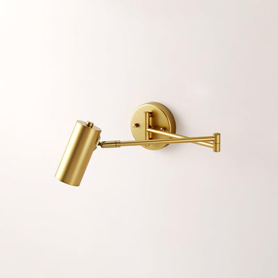 Auraelle Wall Sconce Brass Swing Arm Adjustable