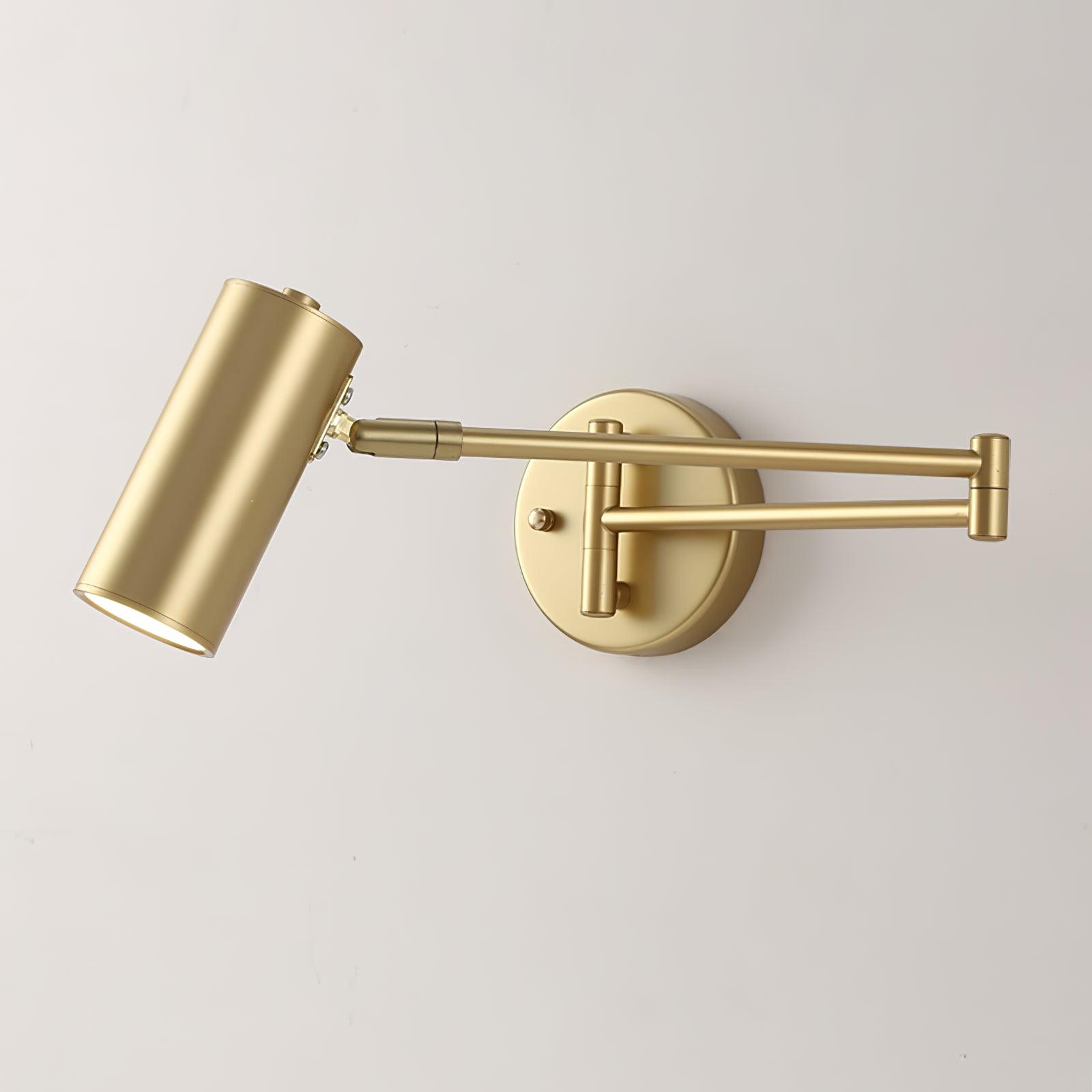 Auraelle Wall Sconce Brass Swing Arm Adjustable