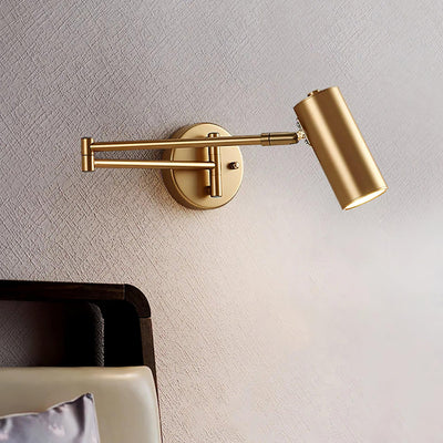 Auraelle Wall Sconce Brass Swing Arm Adjustable