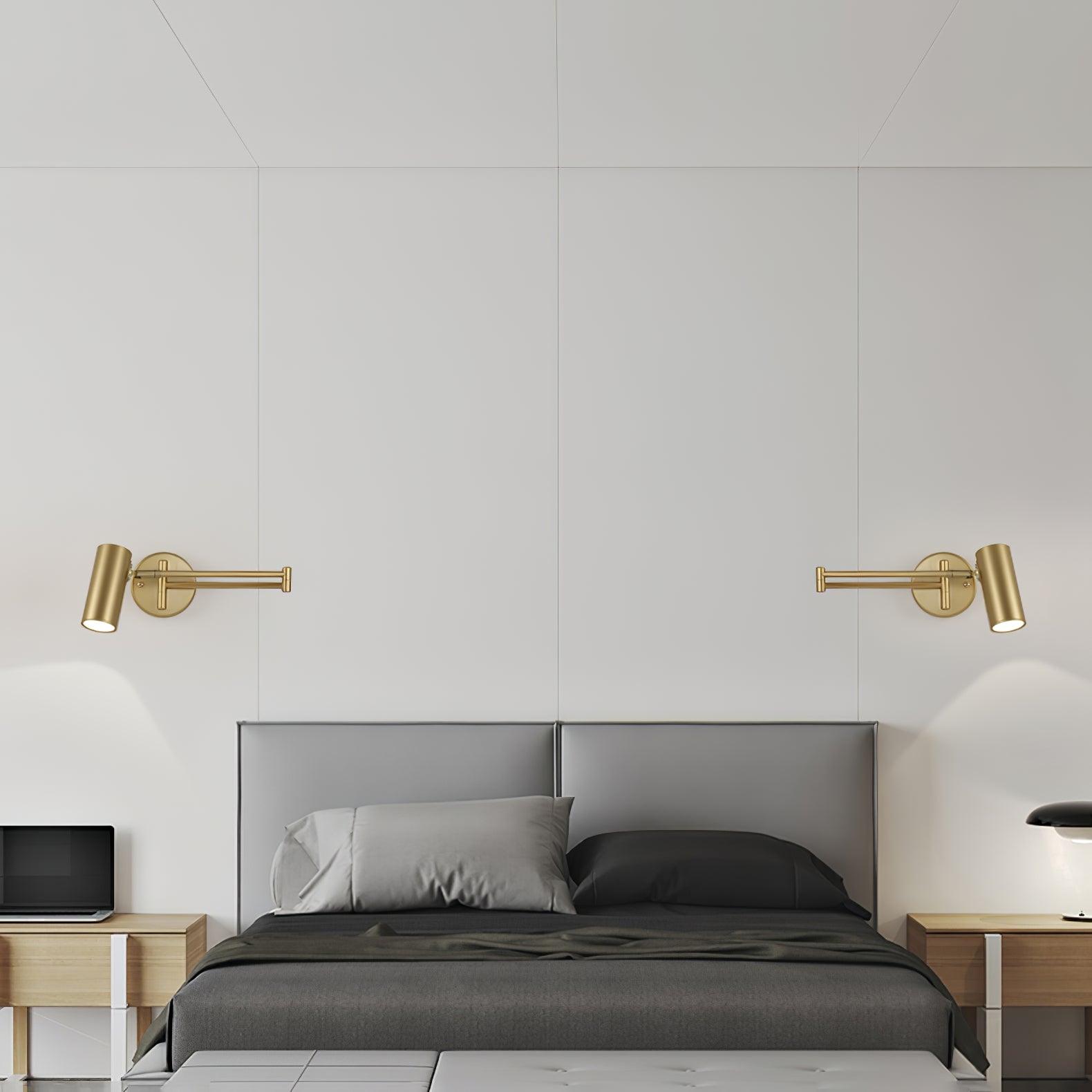 Auraelle Wall Sconce Brass Swing Arm Adjustable