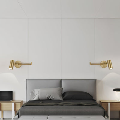 Auraelle Wall Sconce Brass Swing Arm Adjustable