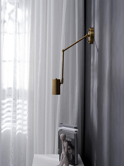 Auraelle Wall Sconce Brass Swing Arm Adjustable