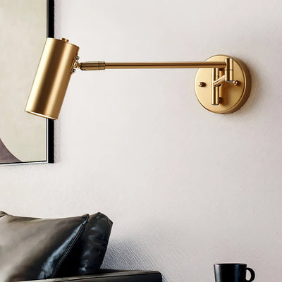 Auraelle Wall Sconce Brass Swing Arm Adjustable