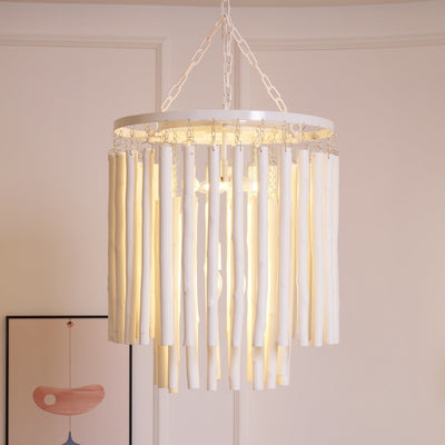 Nyphaiel Postmodern Luxury Wood Chandelier - Neutral Decor